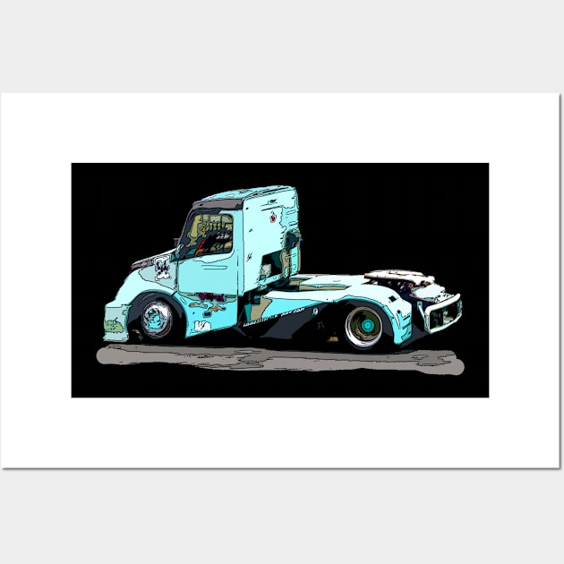 truck Wall Art by rickylabellevie